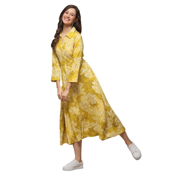 BIBA Women Liva Straight Printed Dress - Image 2