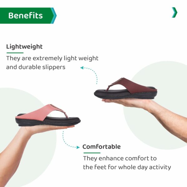 ORTHO JOY Fancy doctor slippers | Stylish chappal for women | Comfortable flat sandals for women - Image 7