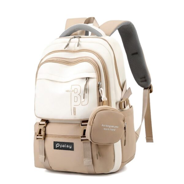 PALAY Casual Backpackk With Cute Accessory 18.1 Inch Bookbags With Pendant Laptop Bag Casual - Image 2