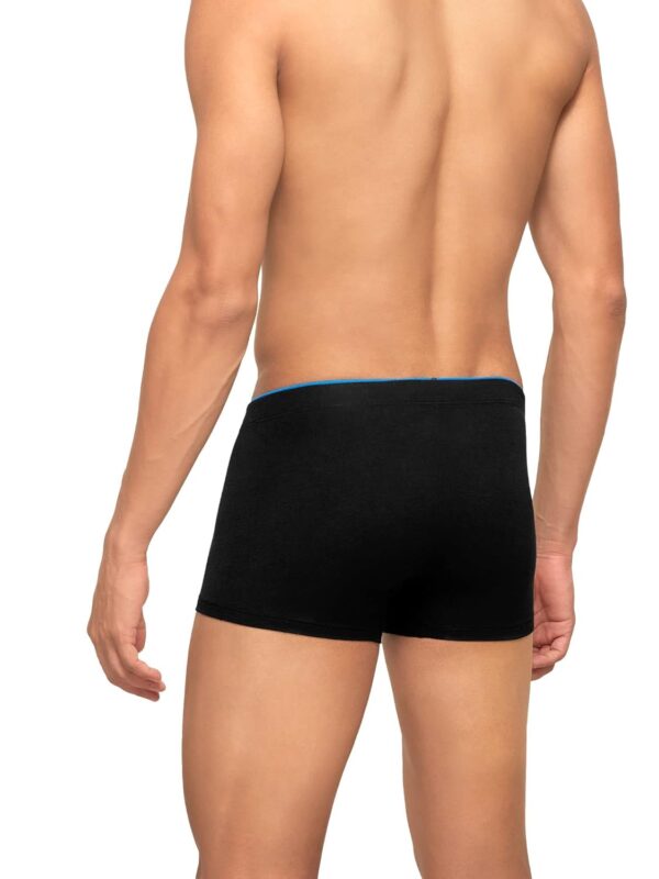 XYXX Men's Uno Micromodal Regular Fit Solid Antimicrobial Trunks with No Marks Waistband (Pack of 2) - Image 4