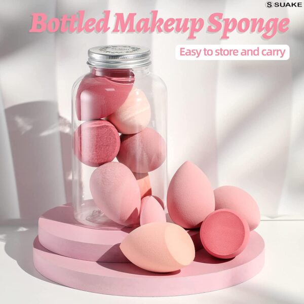 SUAKE 7in1 Professional Beauty Blender Set for Face Makeup | Makeup Sponges Set is suitable with - Image 3