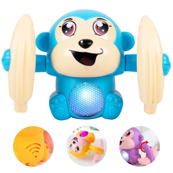 Gooyo GY-2020 Battery Operated Voice Control Monkey Toy with Musical, Dancing, Spinning,Rolling and - Image 2