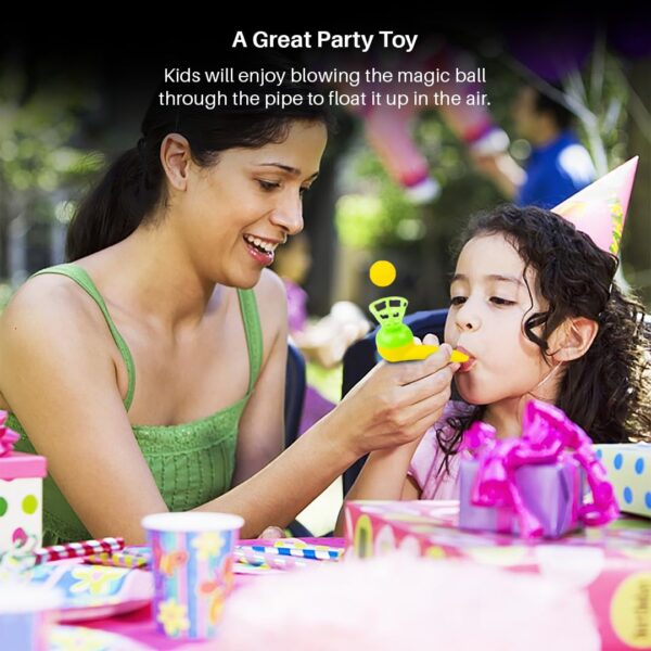 Ratna's Magic Blow Pipe Set of 2 Floating Ball Creative Magic Blowing Ball Toy Party Game for Kids & - Image 4