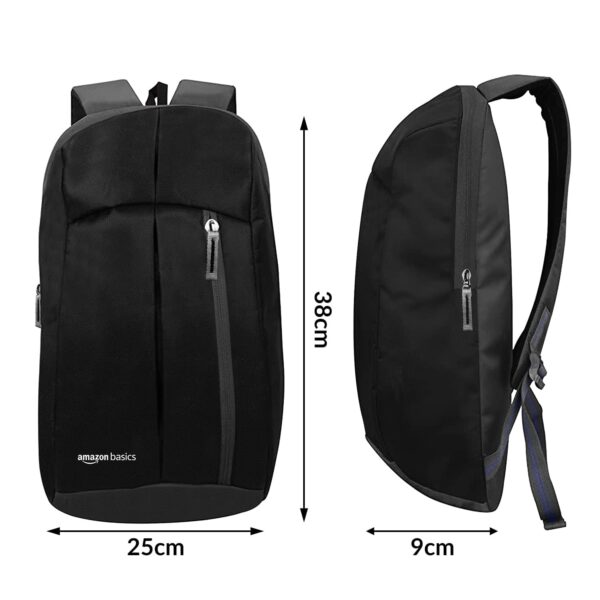 amazon basics - Mini Backpack for Outdoor Use (12 l) (Black) - Image 8
