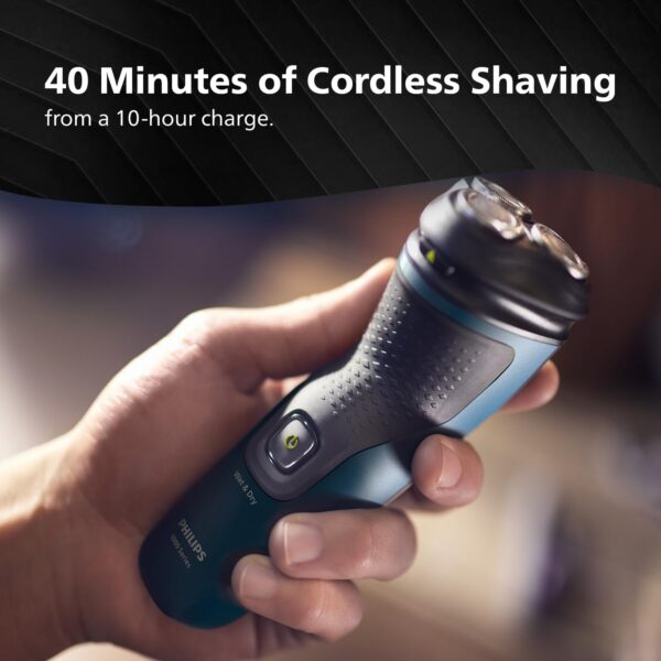 Philips Electric Shaver for Men, Wet and Dry Shave, 3D Floating Heads, 27 Self Sharpening Blades, - Image 7