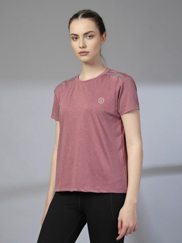 CHKOKKO Women's Polyester Regular Fit Round Neck Gym Sports T-Shirts - Image 6