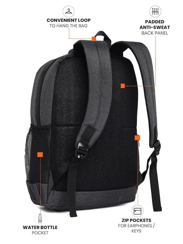 FUR JADEN Travel Laptop Backpack, Business Backpacks with USB Charging Port, Water Resistant College - Image 5