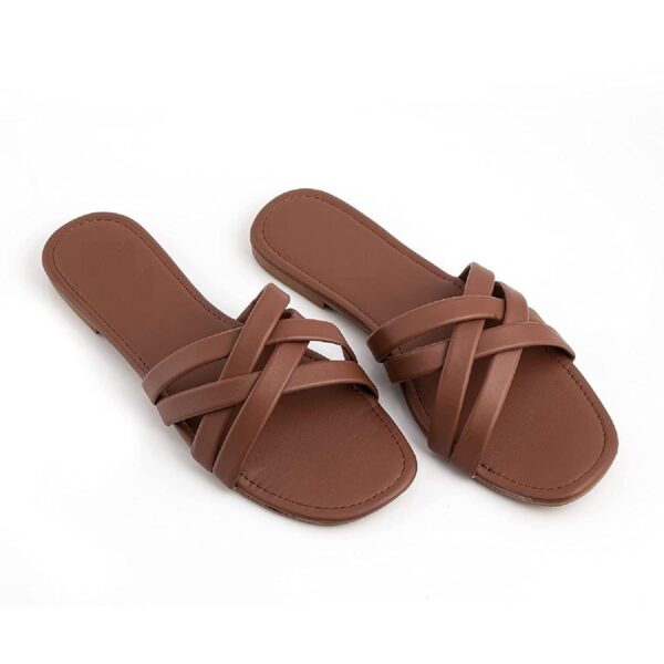 Nowry Women Stylish Flats Fashion Sandal For Party & Wedding/Casual Flat Sandals For Women's & Girls - Image 2