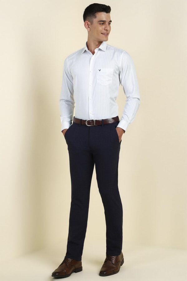 Allen Solly Men's Cotton Classic Fit Stripe Formal Shirt - Image 6