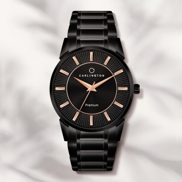 Carlington Premium Watch for Men with Black Colored Chain Watch for Men Stainless Steel and Scratch - Image 10