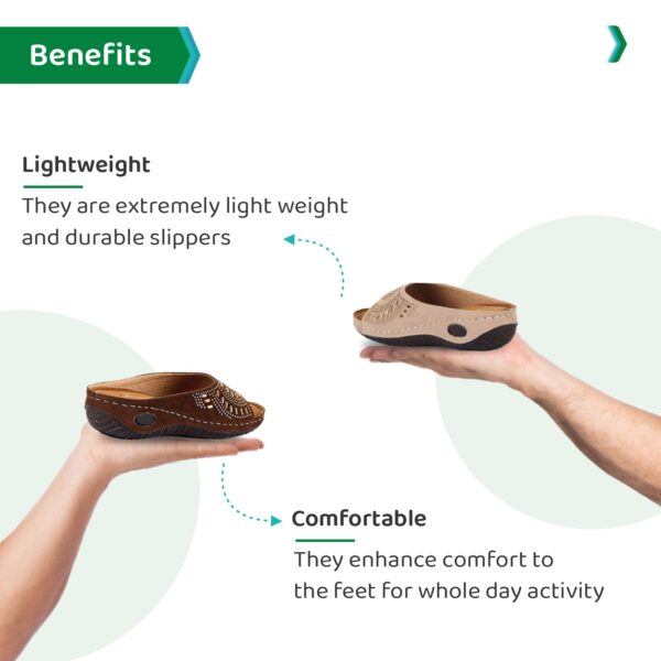 ORTHO JOY Extra-Soft Comfortable Fancy Slippers Flip Flop for women - Image 7