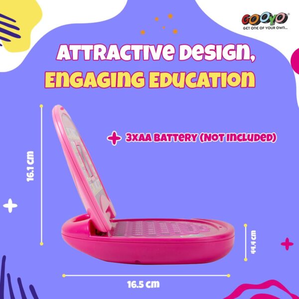 Gooyo 2011A Battery Operated Educational Learning Laptop Toy with LED Display and Music Effect | - Image 6