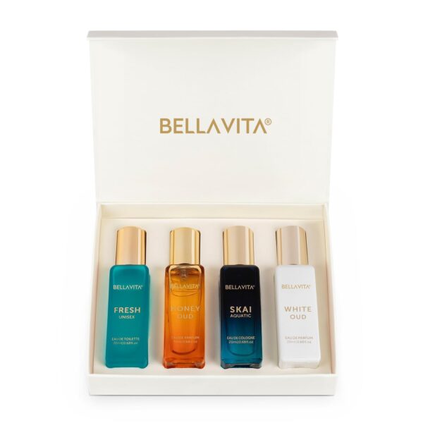 Bella Vita Luxury Long Lasting Unisex Perfume Gift Set | 4x20ml Perfume for Man & Woman | Woody, - Image 2
