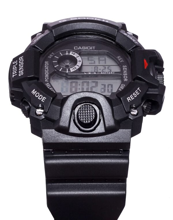 SELLORIA Silicone Digital Watch Shockproof Multi-Functional Automatic Black Color Strap Waterproof - Image 7
