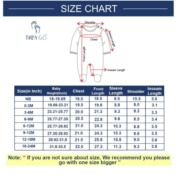 BabyGo Half Sleeves Baby Romper| 100% Cotton Rompers for New Born Baby| Baby Dress | Sleepsuit for - Image 6