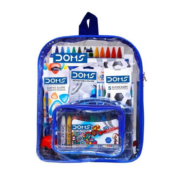 Doms Smart Kit | Comes With Transparent Zipper Bag | Perfect Value Pack | Kit For School Essentials - Image 2