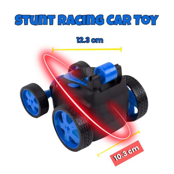 Gooyo DB2060 Rechargeable 360° Rotating & Rolling Small Stunt Car Toy with USB Cable & Remote - Image 5