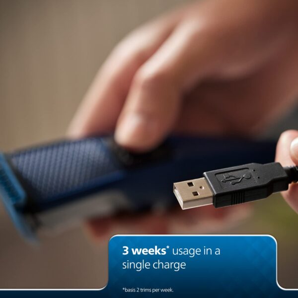 Philips Battery Powered SkinProtect Beard Trimmer for Men - Lasts 4x Longer, DuraPower Technology, - Image 9