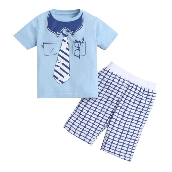 Hopscotch Boy's Cotton Printed Top And Pant Set - Image 2