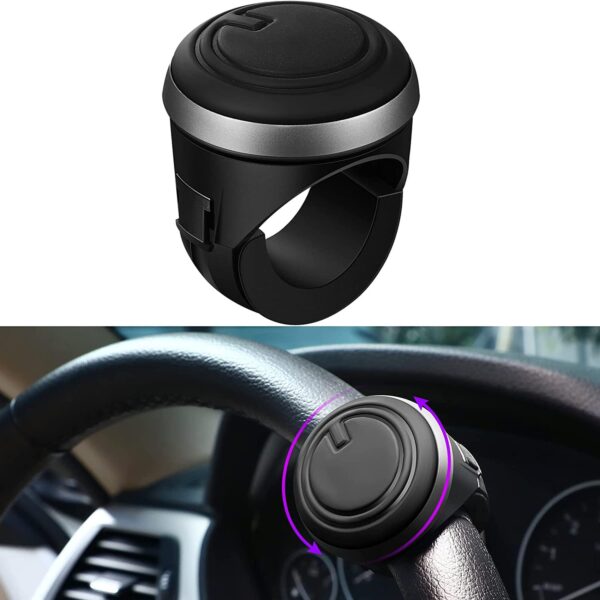 KeepCart Car Accessories Steering Wheel Spinner Metal Car Power Handle Spinner Steering Wheel Knob - Image 2