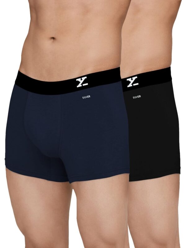 XYXX Men's Aero Super Combed Cotton Regular Fit Solid Antimicrobial Trunks with No Marks Waistband - Image 2