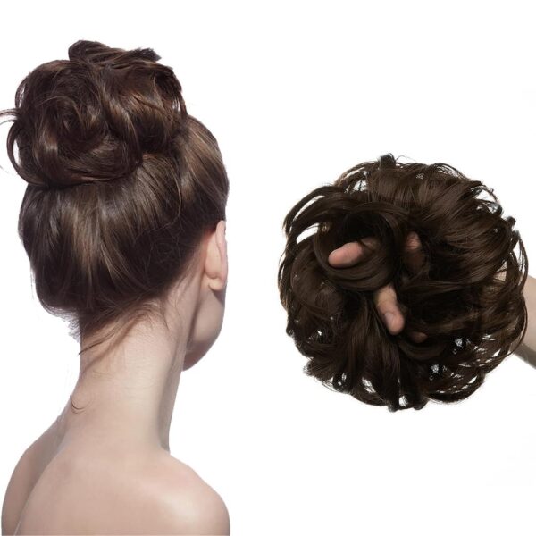 TEMPERIA Hair Accessories For Women Stylish - Juda Hair Buns - Messy Bun Hair Extension - Artificial - Image 2