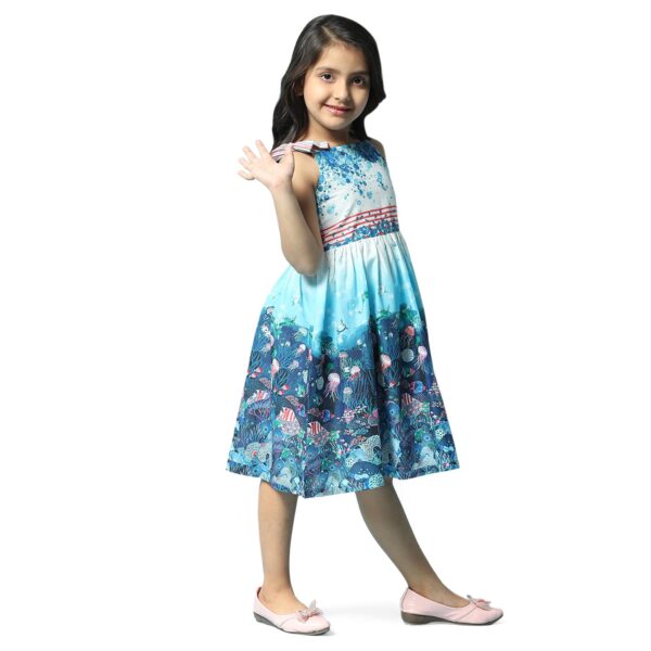 BIBA Girls Fit and Flare Knee-Length Dress - Image 5