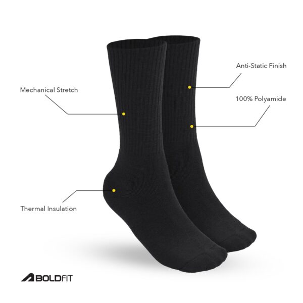 Boldfit Socks For Men Winter Socks For Women Calf Length Winter Socks For Men Woolen Winter Socks - Image 3