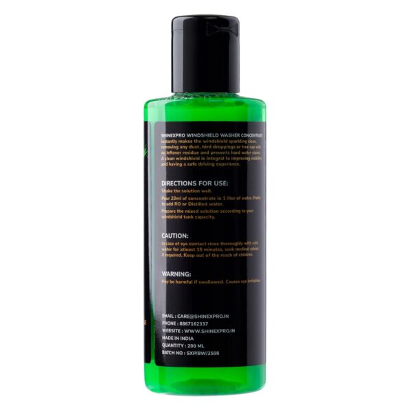 ShineXPro 200mL Windshield Washer Fluid For Car - Car Windshield Cleaner Liquid In Concentrate Form - Image 8