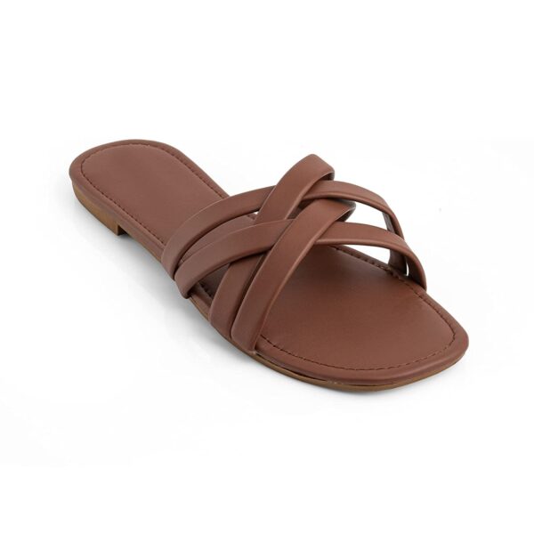 Nowry Women Stylish Flats Fashion Sandal For Party & Wedding/Casual Flat Sandals For Women's & Girls - Image 6