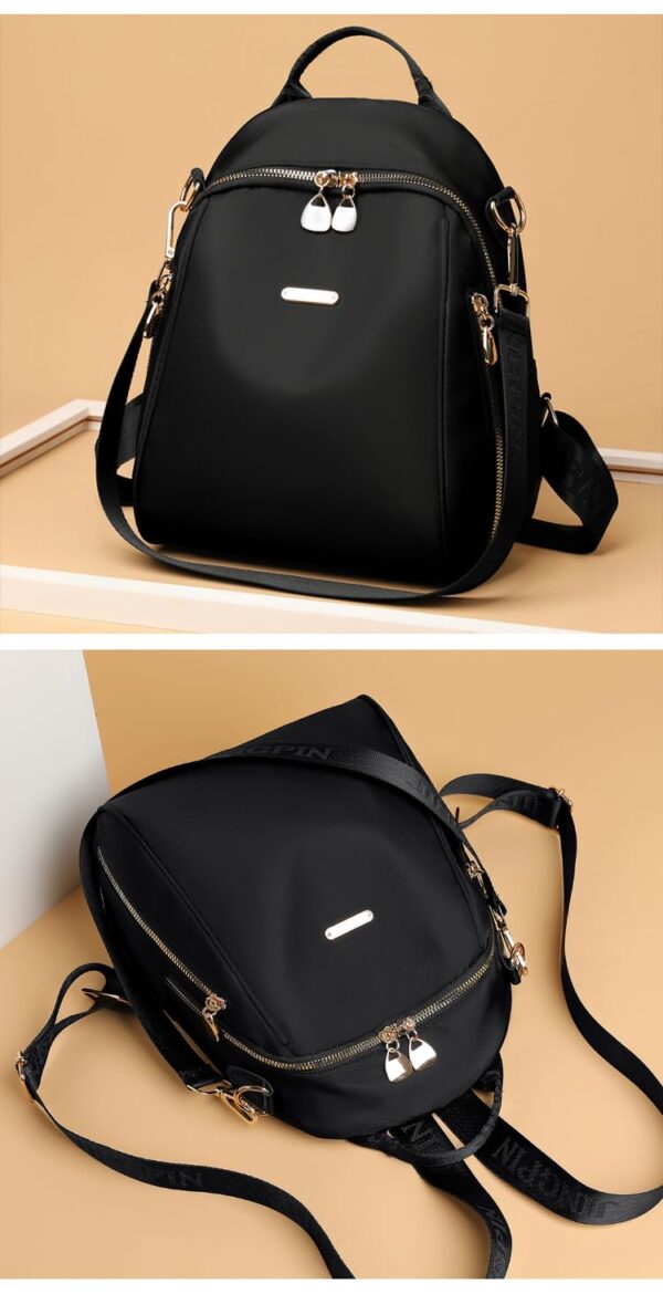 NME COLLECTION Ethnic Style Waterproof Oxford Backpack Ladies Fashion Travel Canvas Bag Large - Image 2