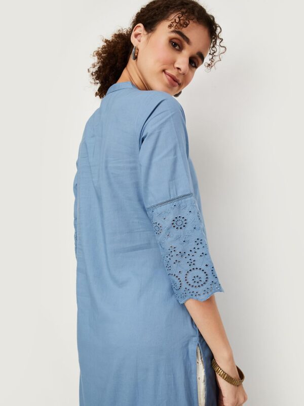 Max Women's Cotton Regular Fit Casual Kurta - Image 3