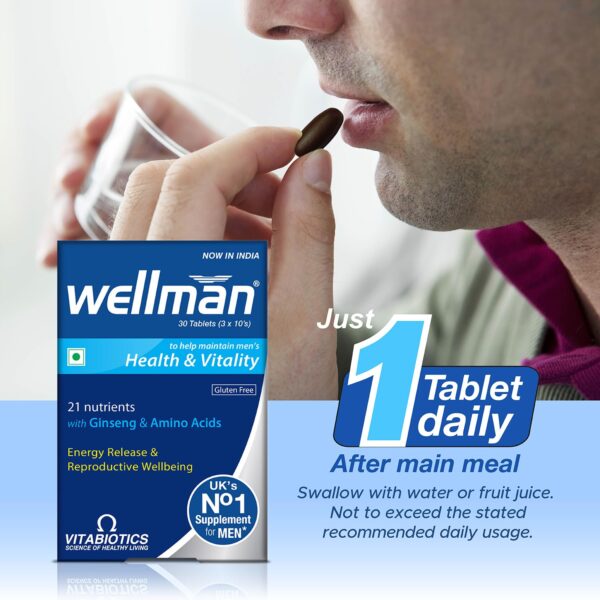 Wellman Multivitamin for Men – 30 Tablets (Monthly Pack) | Daily Self-Care & Inner Wellness | With - Image 6