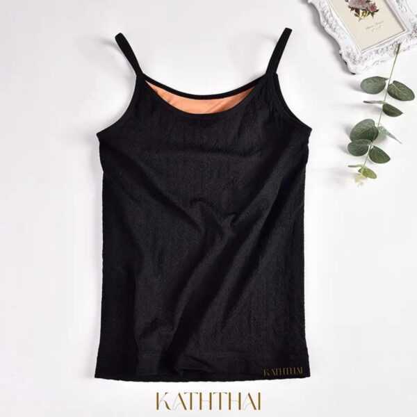 KATHTHAI Thermal Wear for Women Stylish Velvet Camisole Woolen Tops Fleece Warmers, Slim-Fit Body - Image 8