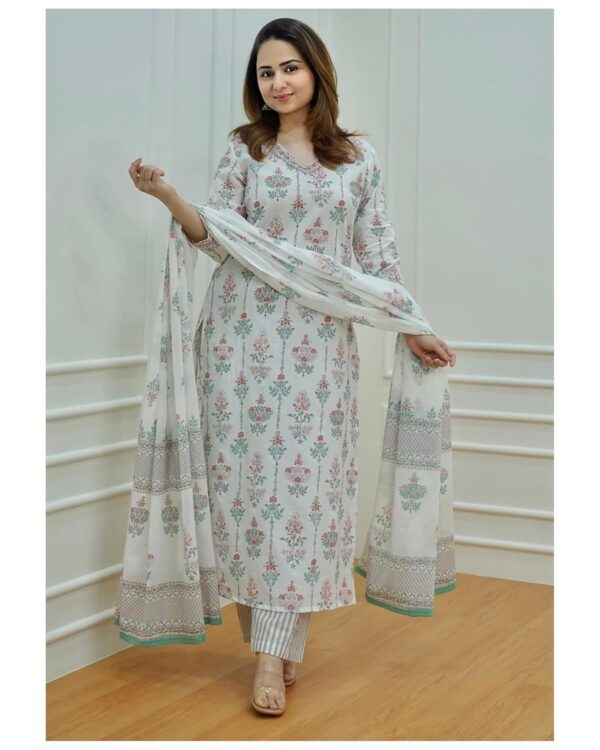 KLOSIA Women's Viscose Kurta Set with Dapatta - Image 6