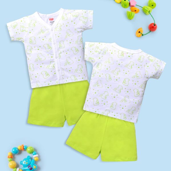 LuvLap Boys & Girls Jhabla And Shorts Set, For Baby, Infants & Toddlers, 100% Cotton, Baby Boy/Girl - Image 7