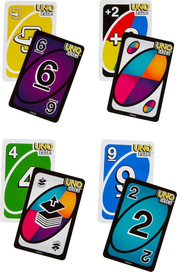 UNO Kid Mattel Games Uno Flip Side Card Game, Multi Color - Image 4