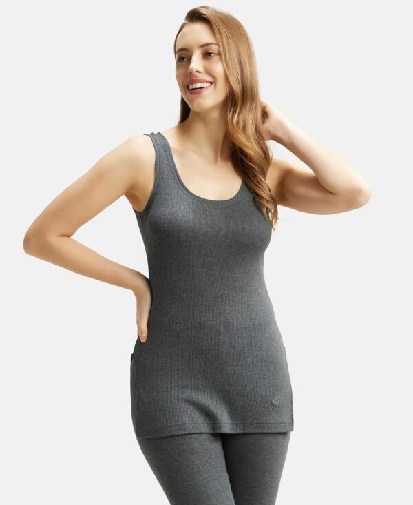 Jockey 2500 Women's Super Combed Cotton Rich Slim Fit Thermal Tank Top with Stay Warm Technology - Image 6