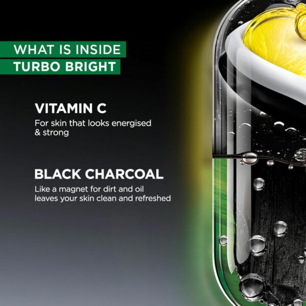 Garnier Men, Face Wash, Brightening & Anti-Pollution, TurboBright Double Action, 100 g - Image 4