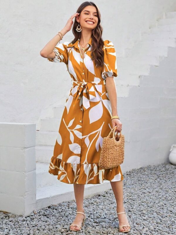 GRECIILOOKS Rayon Fit and Flare Below The Knee One Piece Maxi Bodycon Dresses Midi Dress for Women - Image 7