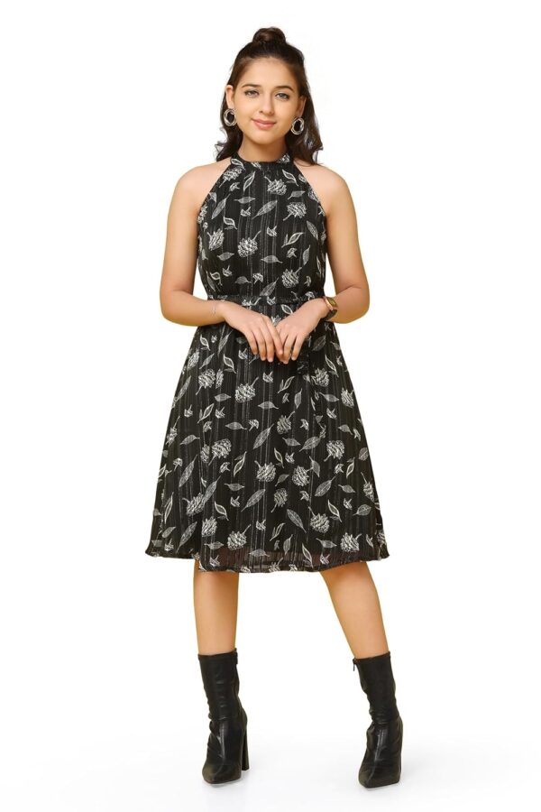 Fashion Dream Girl's Above Knee Length Fit and Flared Dresses - Image 2
