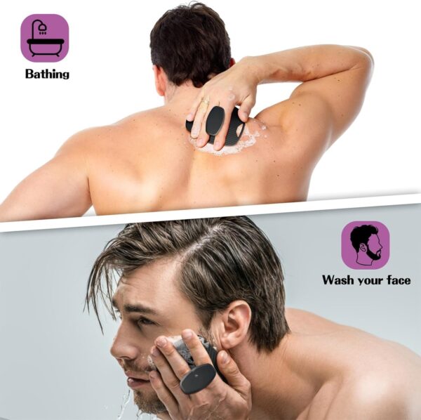 VALKYRIE Silicone Body Scrubber Bath Brush,Scrubber for Nourishing Cleaning & Exfoliating Your Skin - Image 3