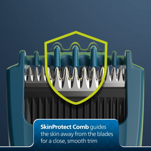 Philips Battery Powered SkinProtect Beard Trimmer for Men - Lasts 4x Longer, DuraPower Technology, - Image 5