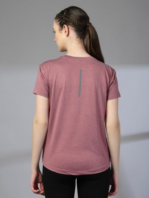 CHKOKKO Women's Polyester Regular Fit Round Neck Gym Sports T-Shirts - Image 5
