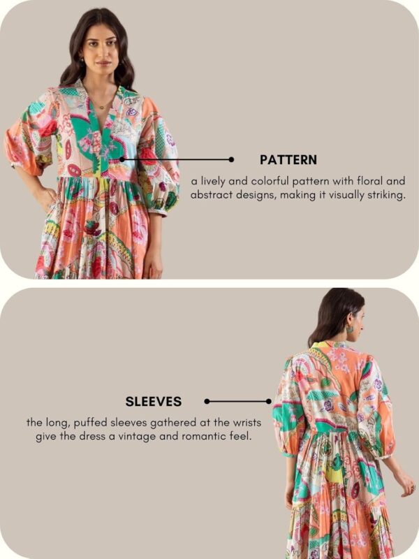 GRECIILOOKS Women Midi-Maxi Dresses | Short-Long Dress | Floral Print | Every Occation Dress for - Image 5
