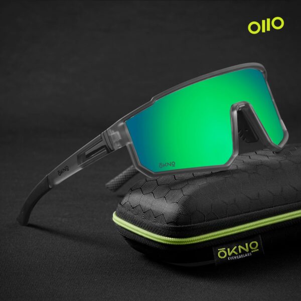 Eyewearlabs OKNO | Polarized Sports Over-Sized Unilens Wrap-Around Branded Stylish Sunglasses For - Image 3