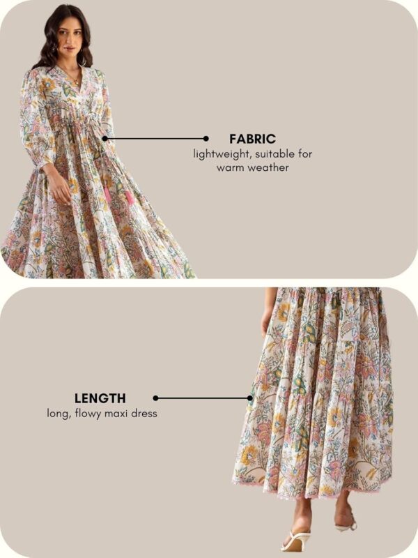 GRECIILOOKS Dress for Women Stylish | One Piece Dress for Women Long | Women Dress | Long Dress for - Image 5