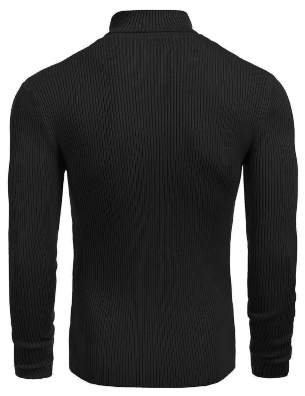 DENIMHOLIC Men's Cotton Turtle Neck Sweater - Image 5