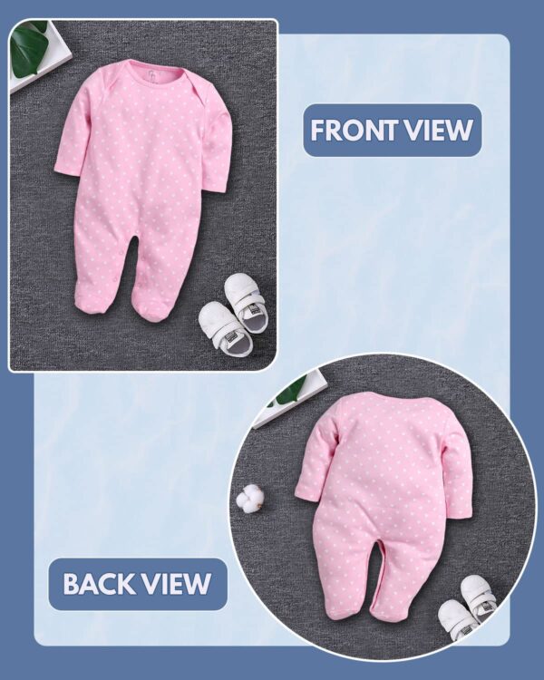BabyGo Half Sleeves Baby Romper| 100% Cotton Rompers for New Born Baby| Baby Dress | Sleepsuit for - Image 3