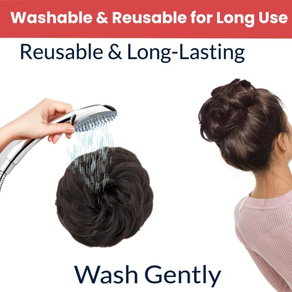 TEMPERIA Hair Accessories For Women Stylish - Juda Hair Buns - Messy Bun Hair Extension - Artificial - Image 9